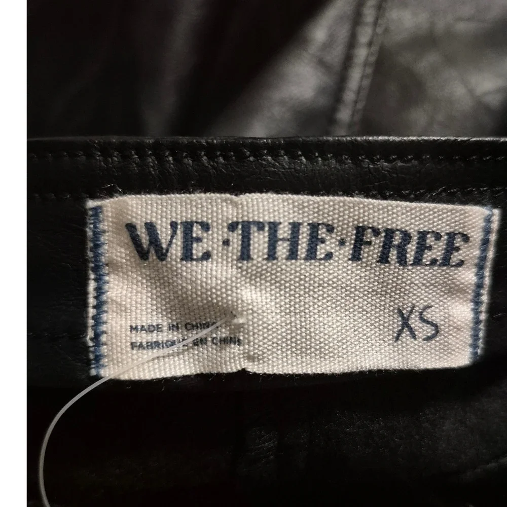 Free People We The FreeVegan Leather Counter Culture Playsuit OB2146497 XS